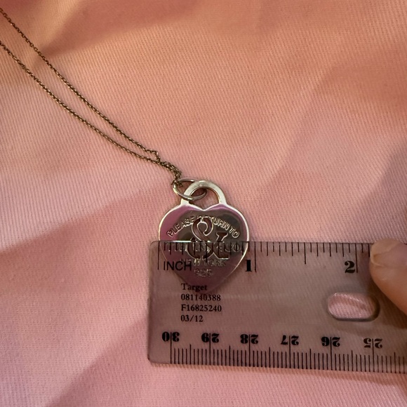 Tiffany & Co. Sterling Silver Heart Pendant Necklace - Picture 2 of 6